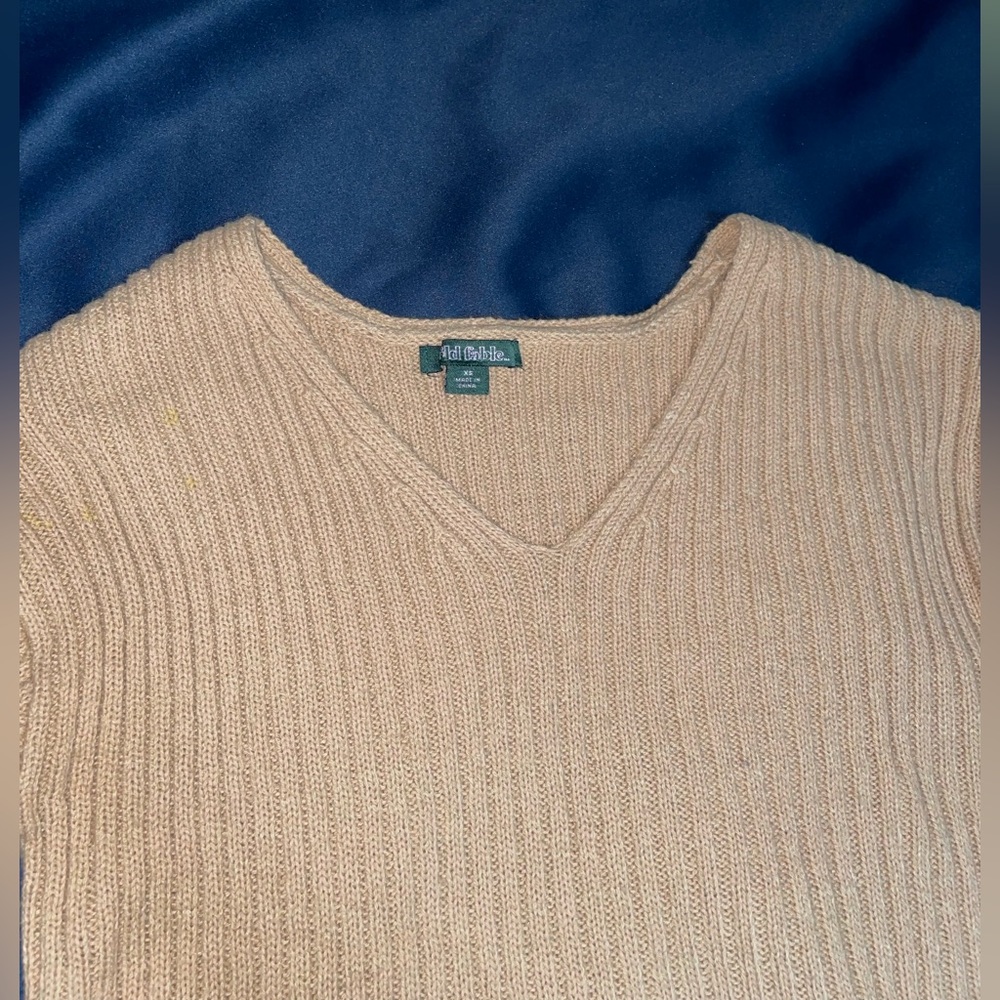 Beige wild fable cropped sweater top